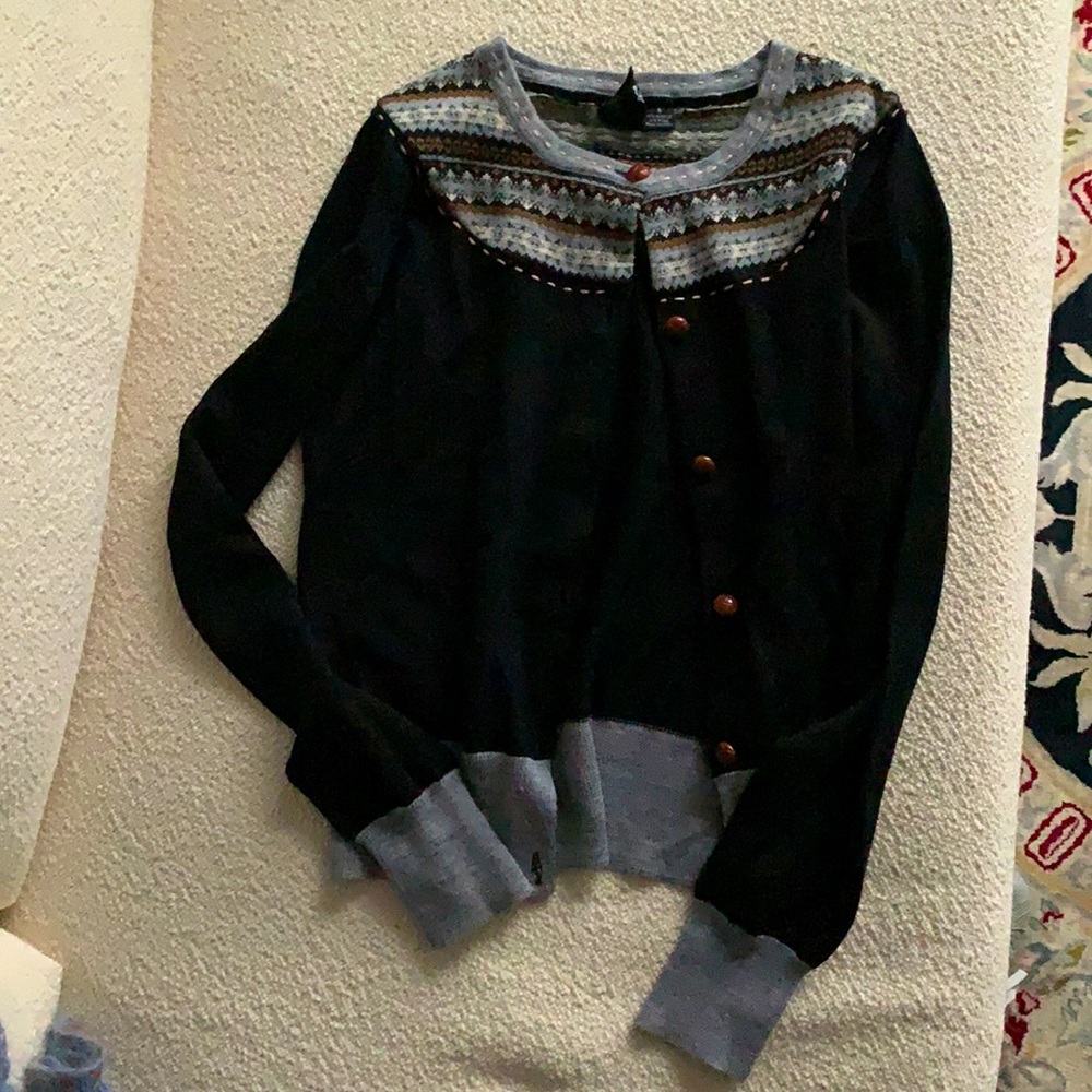Knit Norwegian style cardigan